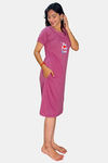 Sweetmoon Long T Shirt Nightdress - Pink — thumbnail 4